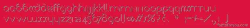 Tschicholdsshades Font – Gray Fonts on Red Background