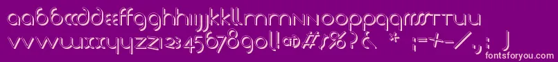 Tschicholdsshades Font – Pink Fonts on Purple Background