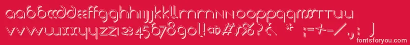 Tschicholdsshades Font – Pink Fonts on Red Background