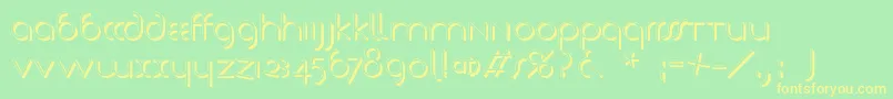 Tschicholdsshades Font – Yellow Fonts on Green Background