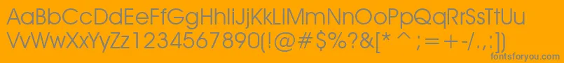 AdvantageBook Font – Gray Fonts on Orange Background