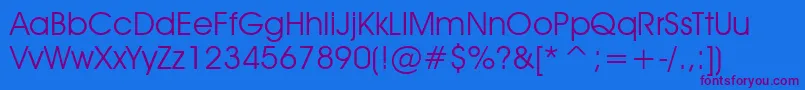 AdvantageBook Font – Purple Fonts on Blue Background