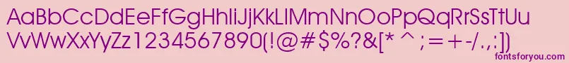 AdvantageBook Font – Purple Fonts on Pink Background