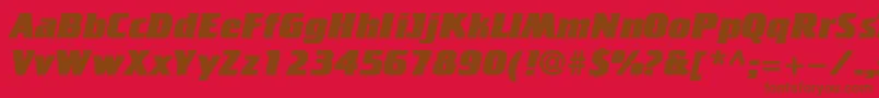 Подробнее о шрифте CricketheavyNormal Шрифт CricketheavyNormal – коричневые шрифты на красном фоне