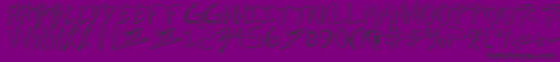 IncubusShadow Font – Black Fonts on Purple Background