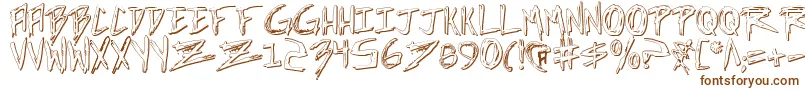 IncubusShadow Font – Brown Fonts on White Background