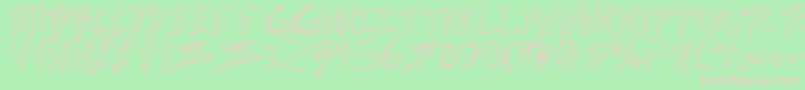 IncubusShadow Font – Pink Fonts on Green Background