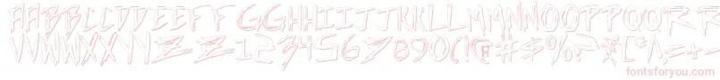 IncubusShadow Font – Pink Fonts on White Background