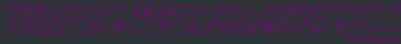 IncubusShadow Font – Purple Fonts on Black Background