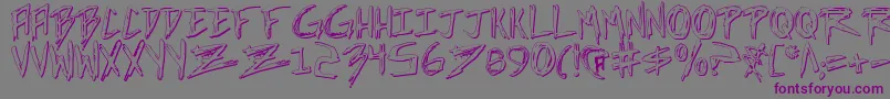 IncubusShadow Font – Purple Fonts on Gray Background