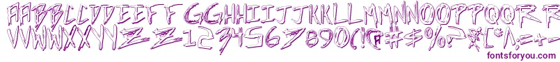 IncubusShadow Font – Purple Fonts on White Background