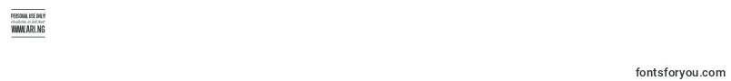 BunyaBoldPersonal Font – Fonts for Digit 6
