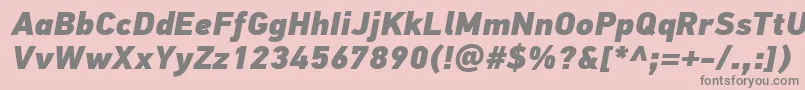 fuente PfdintextproExtrablackitalic – Fuentes Grises Sobre Fondo Rosa