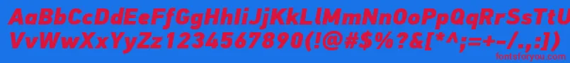 Подробнее о шрифте PfdintextproExtrablackitalic Шрифт PfdintextproExtrablackitalic – красные шрифты на синем фоне