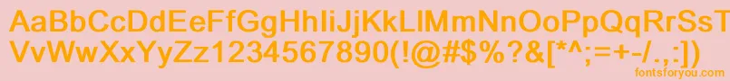 Подробнее о шрифте DixonBold Шрифт DixonBold – оранжевые шрифты на розовом фоне