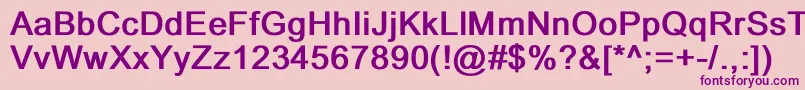 DixonBold Font – Purple Fonts on Pink Background