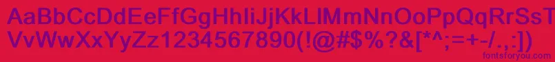 Подробнее о шрифте DixonBold Шрифт DixonBold – фиолетовые шрифты на красном фоне