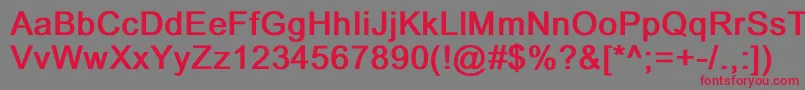 DixonBold Font – Red Fonts on Gray Background