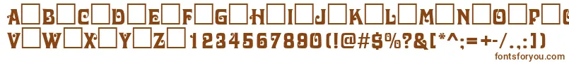 DavidaRegularDb Font – Brown Fonts on White Background