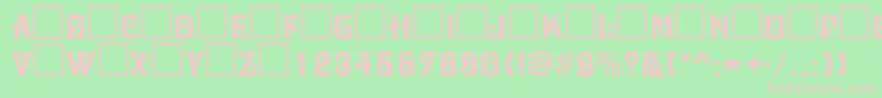 DavidaRegularDb Font – Pink Fonts on Green Background