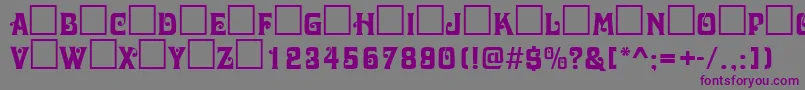 DavidaRegularDb Font – Purple Fonts on Gray Background