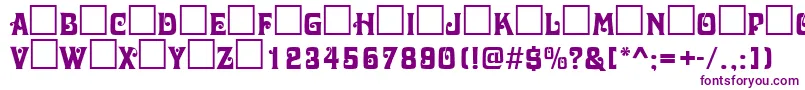 DavidaRegularDb Font – Purple Fonts on White Background