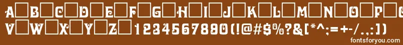 En savoir plus sur la police DavidaRegularDb Police DavidaRegularDb – polices blanches sur fond brun