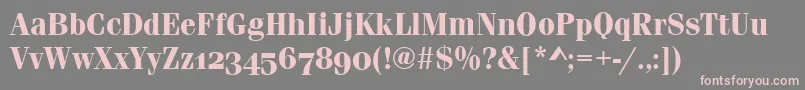 FerraraOsfBold Font – Pink Fonts on Gray Background