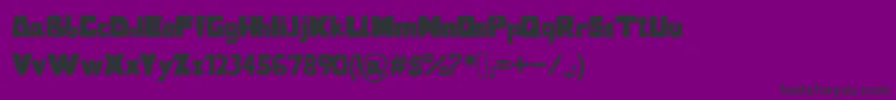 Bubblebaz Font – Black Fonts on Purple Background