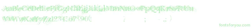 ChicDecay Font – Green Fonts on White Background