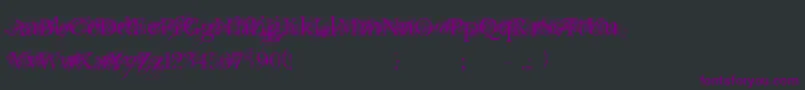 ChicDecay Font – Purple Fonts on Black Background