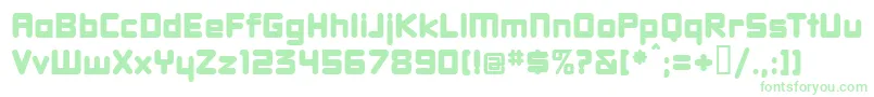 Dbxlnw Font – Green Fonts on White Background