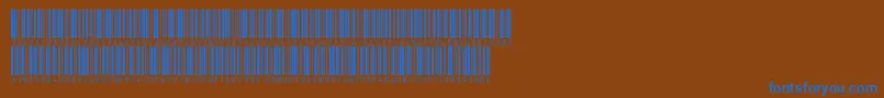 V300016 Font – Blue Fonts on Brown Background