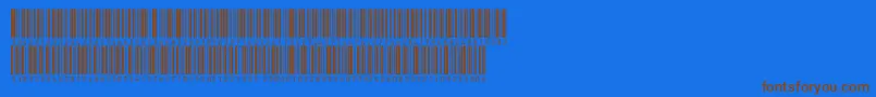 V300016 Font – Brown Fonts on Blue Background