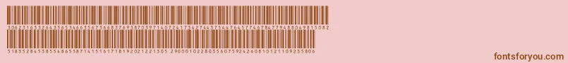 V300016 Font – Brown Fonts on Pink Background