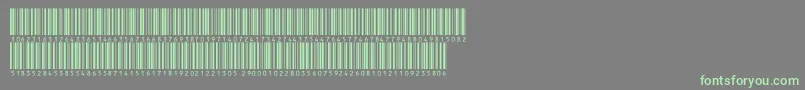 More about V300016 Font V300016 Font – Green Fonts on Gray Background