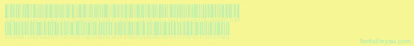 V300016 Font – Green Fonts on Yellow Background