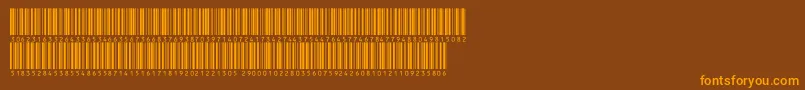V300016 Font – Orange Fonts on Brown Background