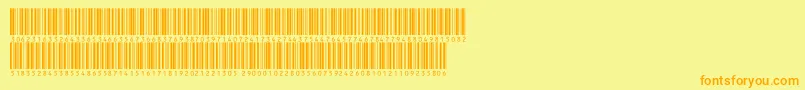 Saiba mais sobre a fonte V300016 Fonte V300016 – fontes laranjas em um fundo amarelo