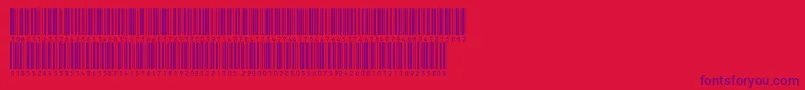 V300016 Font – Purple Fonts on Red Background