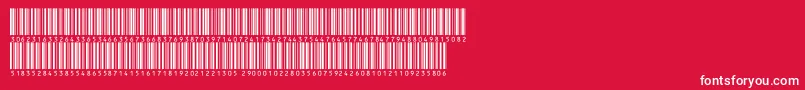 V300016 Font – White Fonts on Red Background