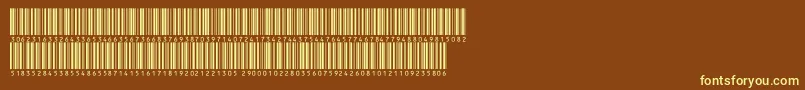 Weitere Informationen zur V300016-Schriftart V300016-Schriftart – Gelbe Schriften auf braunem Hintergrund