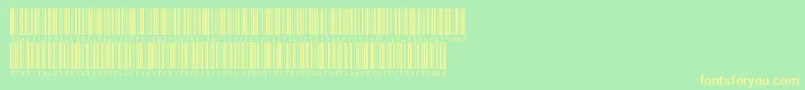 V300016 Font – Yellow Fonts on Green Background