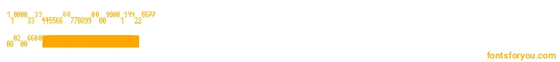 Шрифт FractionssAzerty – оранжевые шрифты