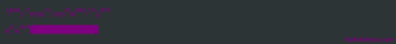 FractionssAzerty Font – Purple Fonts on Black Background