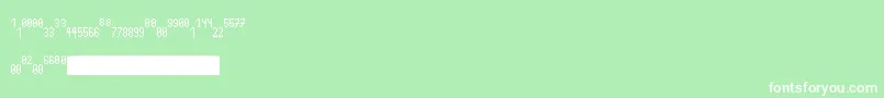 FractionssAzerty Font – White Fonts on Green Background