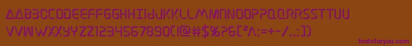 Elitedanger3D Font – Purple Fonts on Brown Background
