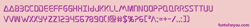 Elitedanger3D Font – Purple Fonts on Pink Background