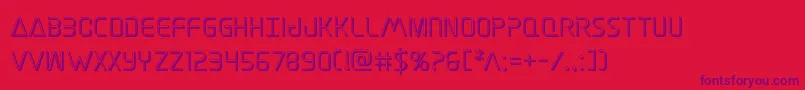 Elitedanger3D Font – Purple Fonts on Red Background