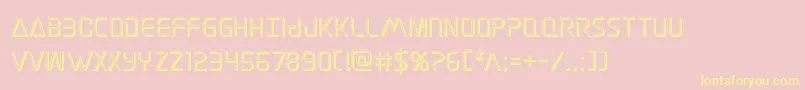 Elitedanger3D Font – Yellow Fonts on Pink Background